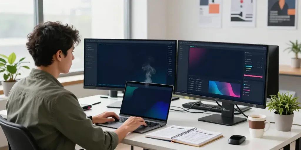 Marketer analyzing analytics dashboards to visit this site right here.