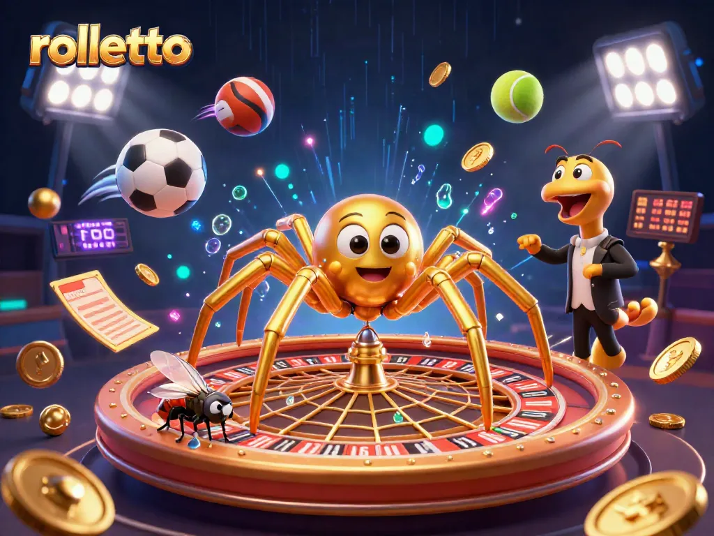 Experience rolletto's thrilling betting scene with a vibrant roulette wheel and lively croupier.