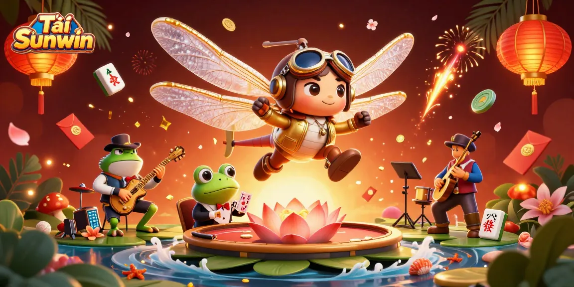 Experience Tải Sunwin with an immersive 3D casino scene filled with vibrant characters and elements.