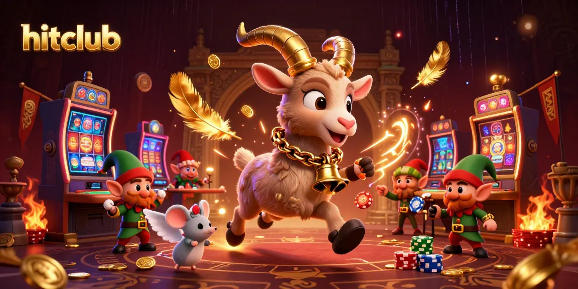 Experience excitement at hitclub as playful characters engage in a thrilling casino scene.